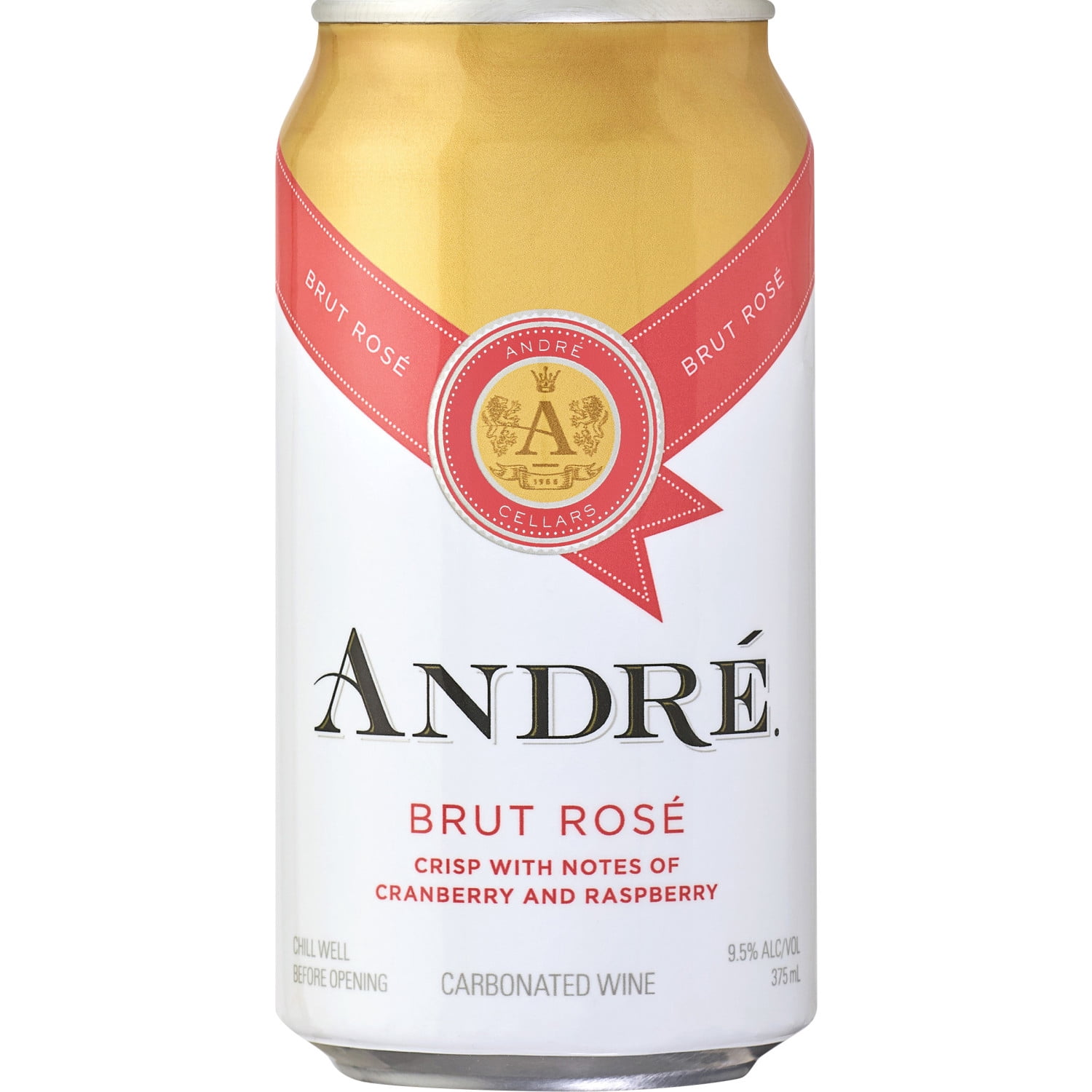 Andre Champagne Brut Sparkling Rose Wine, 375ml Can