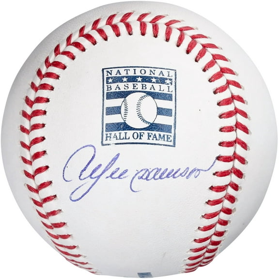 Andre Dawson Chicago Cubs Autographed Hall of Fame Logo Baseball - Fanatics Authentic Certified