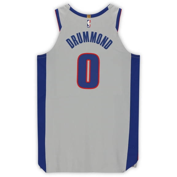 Andre Drummond Detroit Pistons Player-Issued #0 Gray "Statement" Jersey from the 2019-20 NBA Season - Size 56+6 - Fanatics Authentic Certified