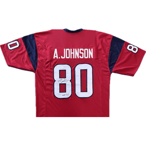 Andre Johnson Signed Autographed Red HOF 24 Jersey JSA Authenticated