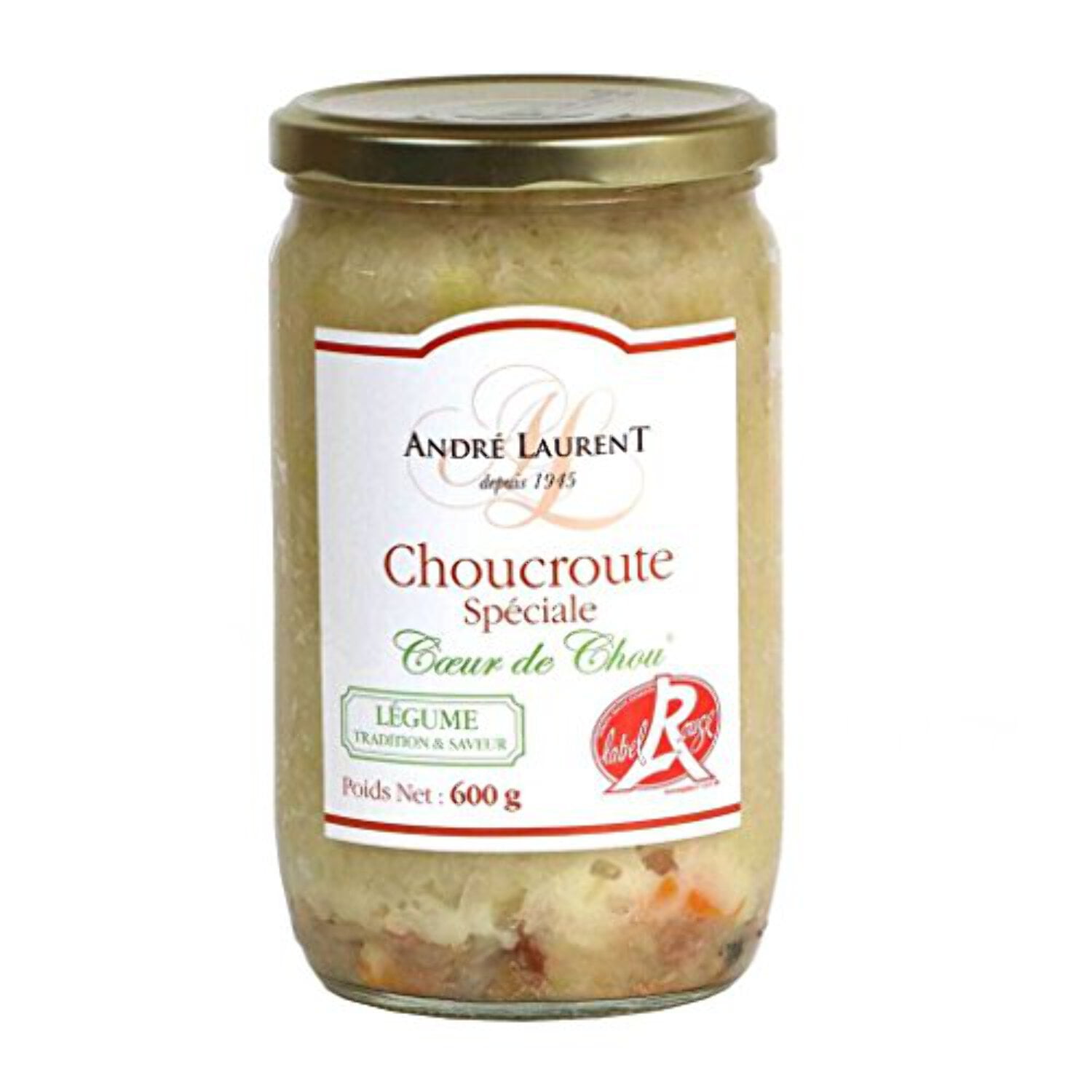 Andre Laurent - Sauerkraut Heart of Cabbage, 600g (21.2 oz) Jar