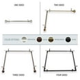 thumbnail image 1 of Andre Multi Angle Ceiling Rod/ Room Divider/ Bedroom Canopy Adjustable 120-170 inch - Two Sided - Satin Nickel, 1 of 4