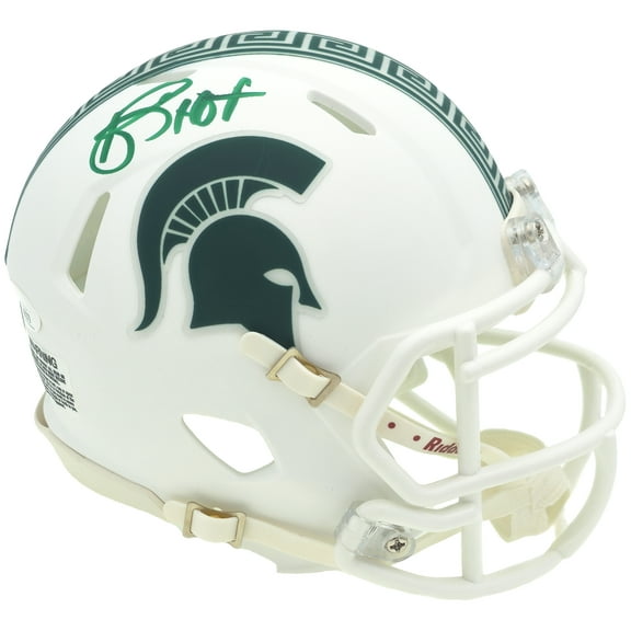 Andre Rison Autographed Michigan State Spartans Satin White Speed Mini Helmet "HOF" JSA 232857
