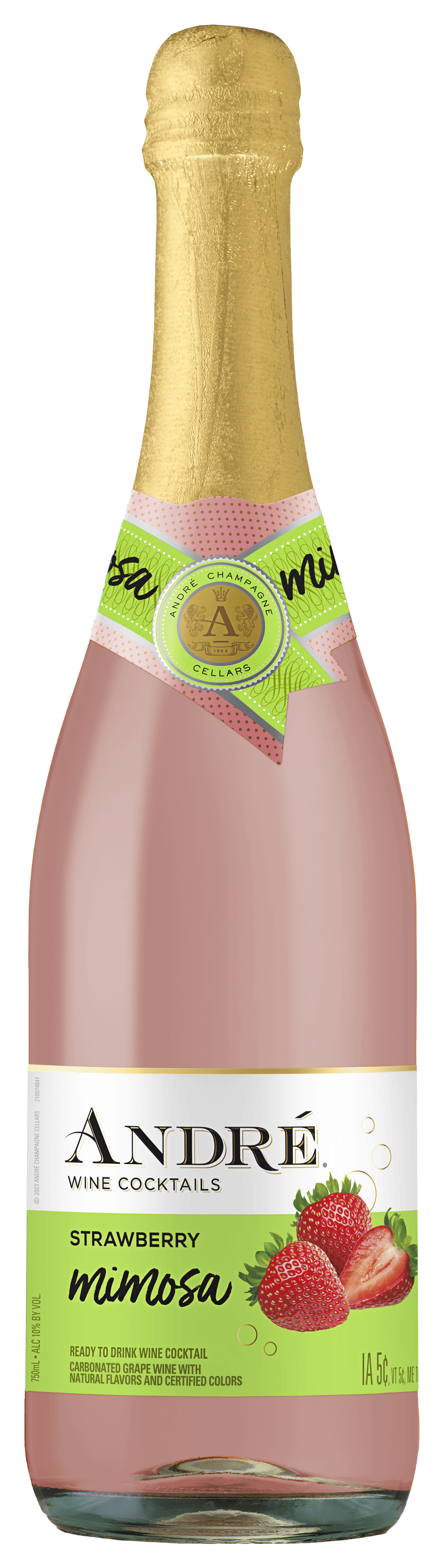 Andre Strawberry Mimosa Sparkling Wine Cocktail, 750ml Bottle