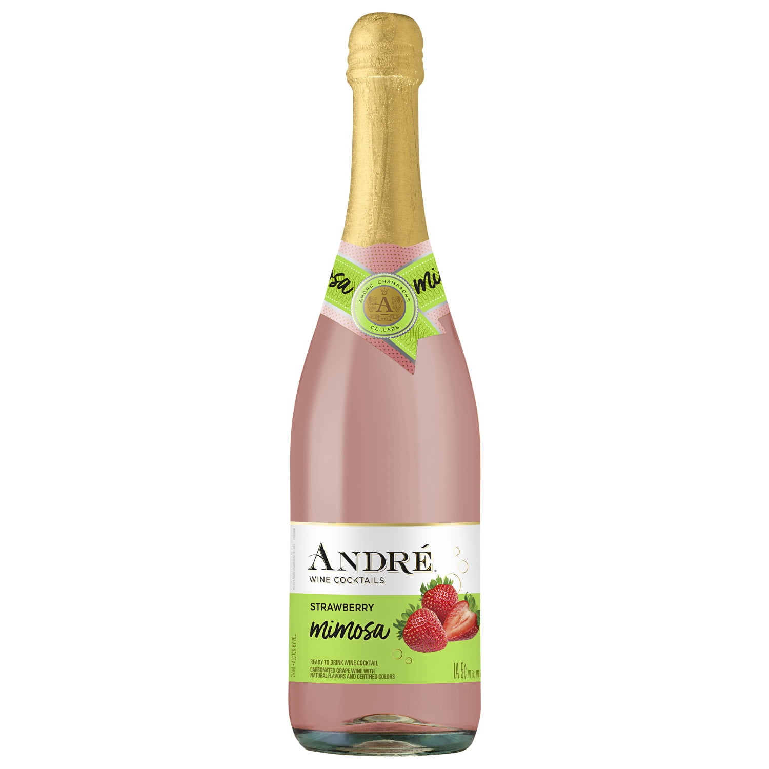 Andre Strawberry Mimosa Sparkling Wine Cocktail, 750ml Bottle