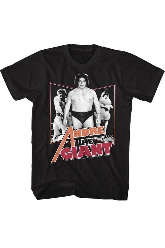 Andre The Giant Andre Black Adult T-Shirt Xlt