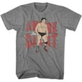 thumbnail image 1 of Andre The Giant Andre and Ropes Graphite Heather Adult T-Shirt, 1 of 2