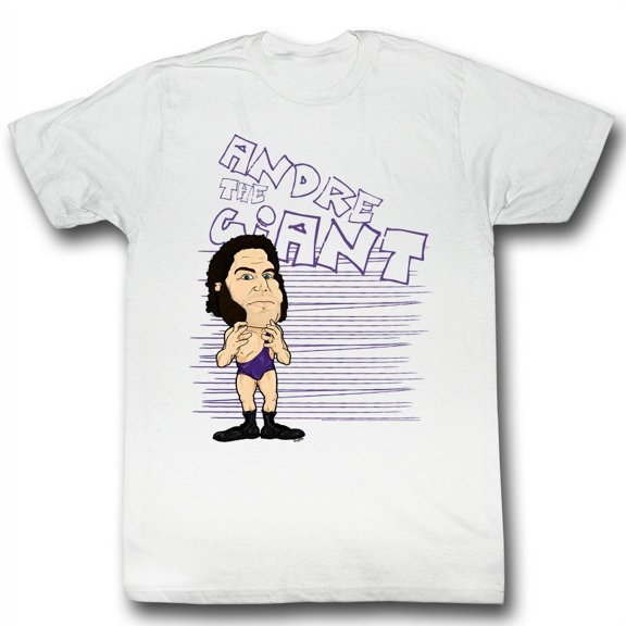 ANDRE THE GIANT-BIG PURP-WHITE ADULT S/S TSHIRT-XT