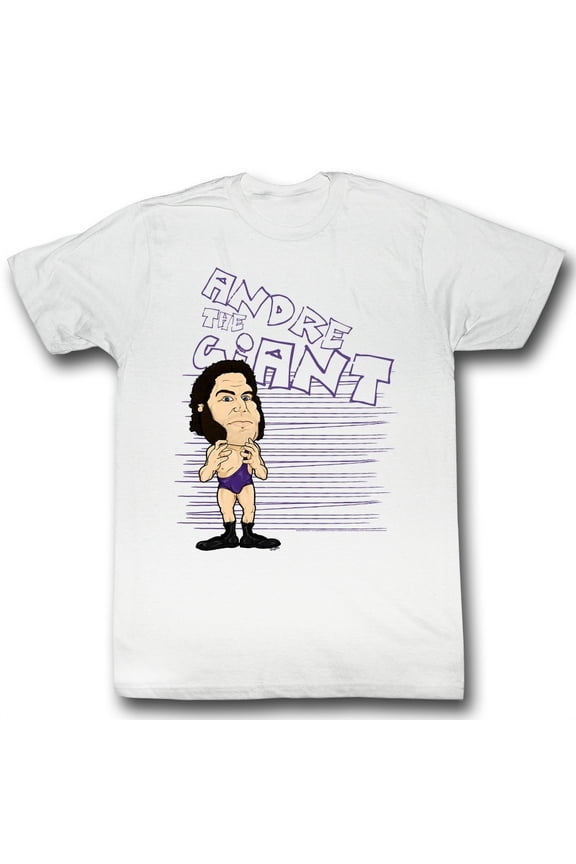 Andre The Giant Big Purp White T-Shirt