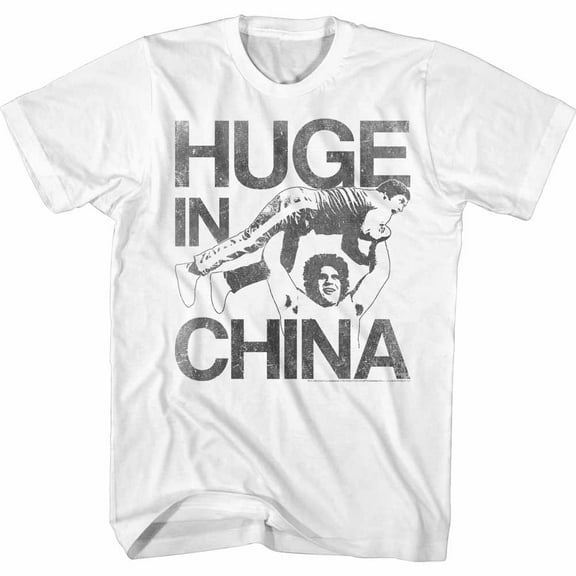 Andre The Giant China Huge White T-Shirt