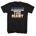 thumbnail image 1 of Andre The Giant Chrome Black Adult T-Shirt 5Xl, 1 of 2