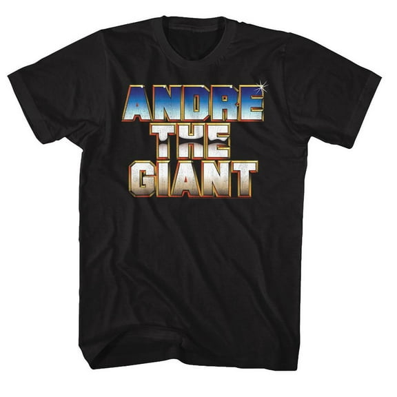 Andre The Giant Chrome Black T-Shirt