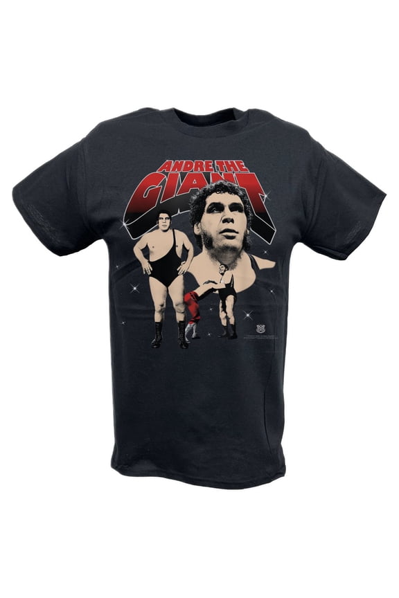 Andre The Giant Collage Black T-shirt
