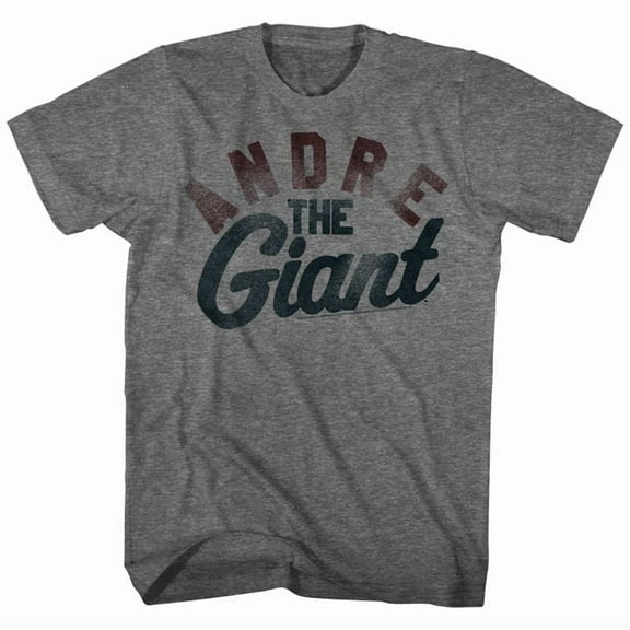 Andre The Giant Giant Graphite Heather Adult T-Shirt 4Xl