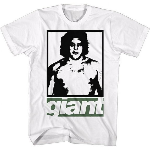Andre The Giant Gizey White Adult T-Shirt 4Xl