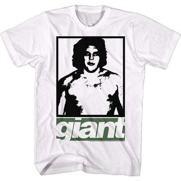 Andre The Giant Gizey White Adult T-Shirt 5Xl