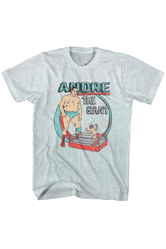Andre The Giant He Big Gray T-Shirt