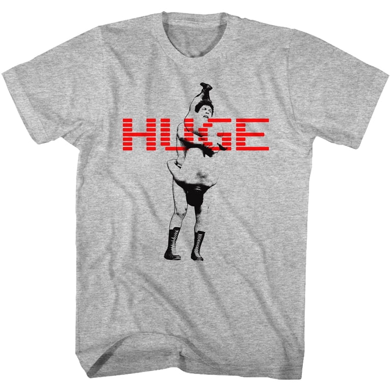 Andre The Giant Huge Gray T-Shirt - Walmart.com