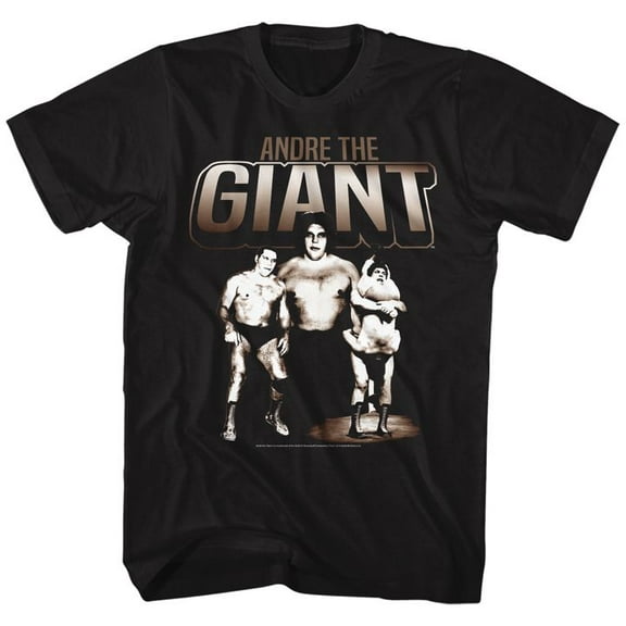 Andre The Giant Andres Black Adult T-Shirt Xlt
