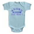 thumbnail image 1 of Andre The Giant Light Blue Baby Romper, 1 of 2