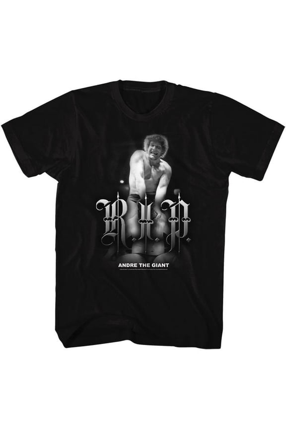 Andre The Giant Rip Black Adult T-Shirt