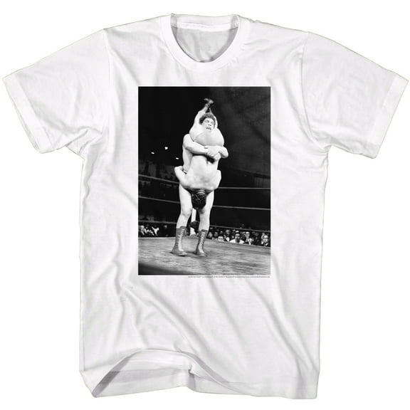 Andre The Giant Shake Down White T-Shirt