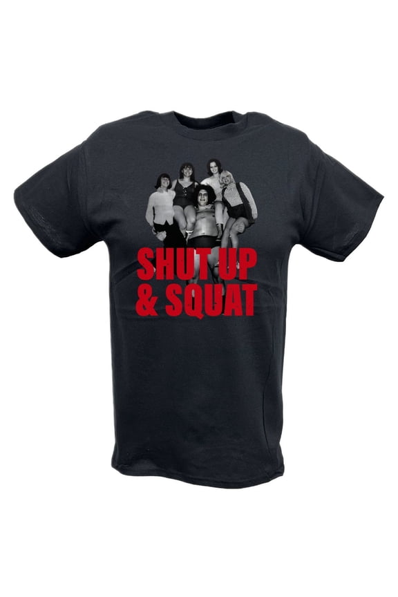 Andre The Giant Shut Up and Squat Mens Black T-shirt