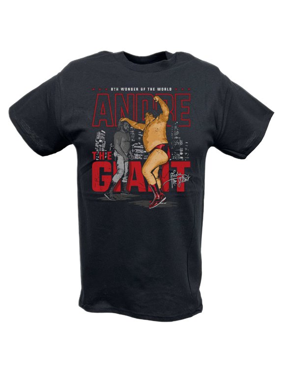 Andre The Giant Skyline Chop Black T-shirt