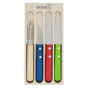 Andre Verdier Prepa Culi 4pc Kitchen Knife Set Multi-Color Wood France