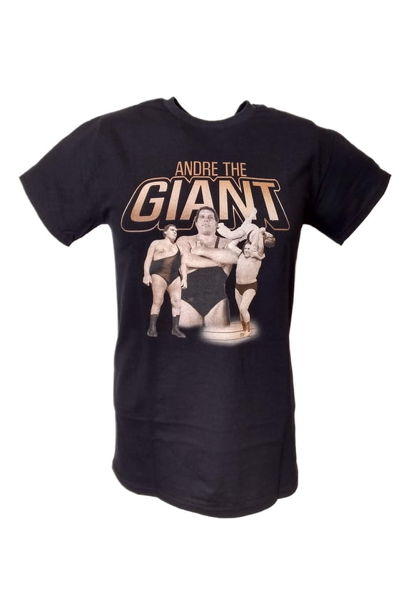 Andre the Giant 3 Pose Mens Black T-shirt