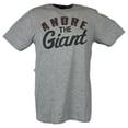 thumbnail image 1 of Andre the Giant Big Signature Gray T-shirt S, 1 of 4