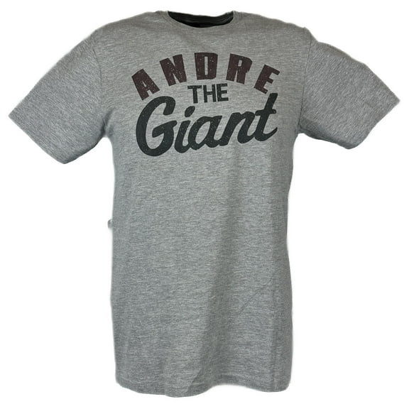 Andre the Giant Big Signature Gray T-shirt S