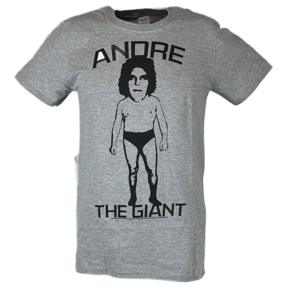 Andre the Giant Caricature Mens Gray T-shirt M