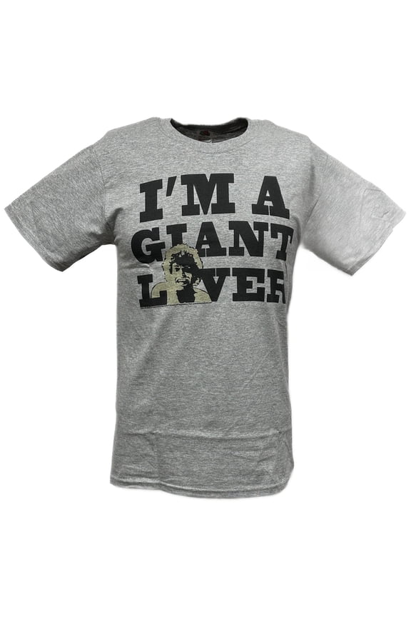 Andre the Giant I'M A GIANT LOVER Lightweight Gray Legends T-shirt New