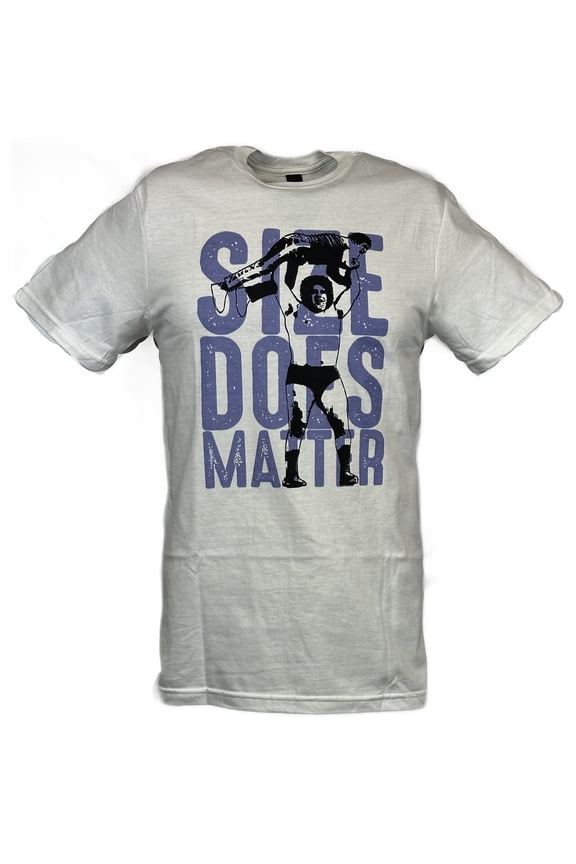 Andre the Giant Lightweight White T-shirt Size Does Matter L