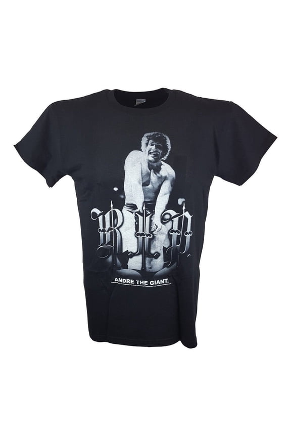 Andre the Giant RIP Lightweight Black T-shirt New