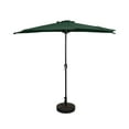 thumbnail image 1 of Andrea 9-Ft. Half Umbrella with Bronze Finish Fillable Base Dark Green, 1 of 5