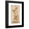 thumbnail image 1 of Andrea Andreani 13x24 Black Modern Framed Museum Art Print Titled - The Rape of a Sabine (1584), 1 of 5