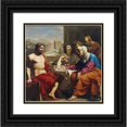 thumbnail image 1 of Andrea Appiani 15x15 Black Ornate Wood Framed Double Matted Museum Art Print Titled - Jupiter and Merkur with Philemon and Baucis (C.1800), 1 of 5