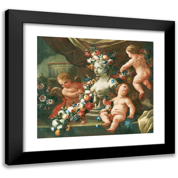 Andrea Belvedere 17x15 Black Modern Framed Museum Art Print Titled - Allegory of Sculpture