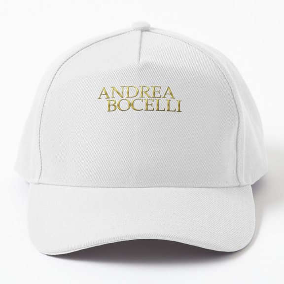 Andrea Bocelli Logo Baseball Hat, Music Fan Name Graphic Design, Classic Everyday Cap