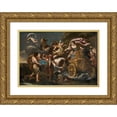 thumbnail image 1 of Andrea Camassei 18x14 Gold Ornate Wood Frame and Double Matted Museum Art Print Titled - Armida Abducts Rinaldo, 1 of 4
