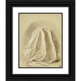 thumbnail image 1 of Andrea Carlo Lucchesi 12x14 Black Ornate Wood Framed Double Matted Museum Art Print Titled: Draperies (C. 1877), 1 of 5