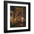 thumbnail image 1 of Andrea Celesti 18x24 Black Modern Framed Museum Art Print Titled - A Scene from the Trojan War. the Death of King Priam, 1 of 5