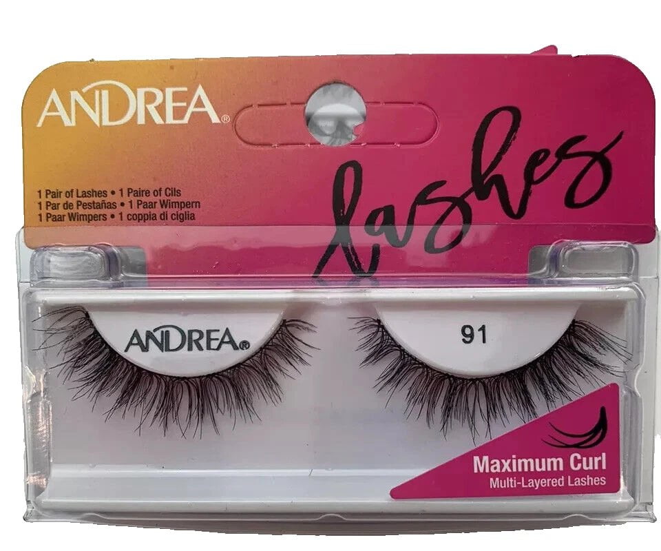 Andrea False Eyelashes Faux Strip Lashes - 91 Black