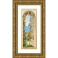 thumbnail image 1 of Andrea, Del Missier 9x18 Gold Ornate Wood Framed with Double Matting Museum Art Print Titled - Giardino sul lago, 1 of 4