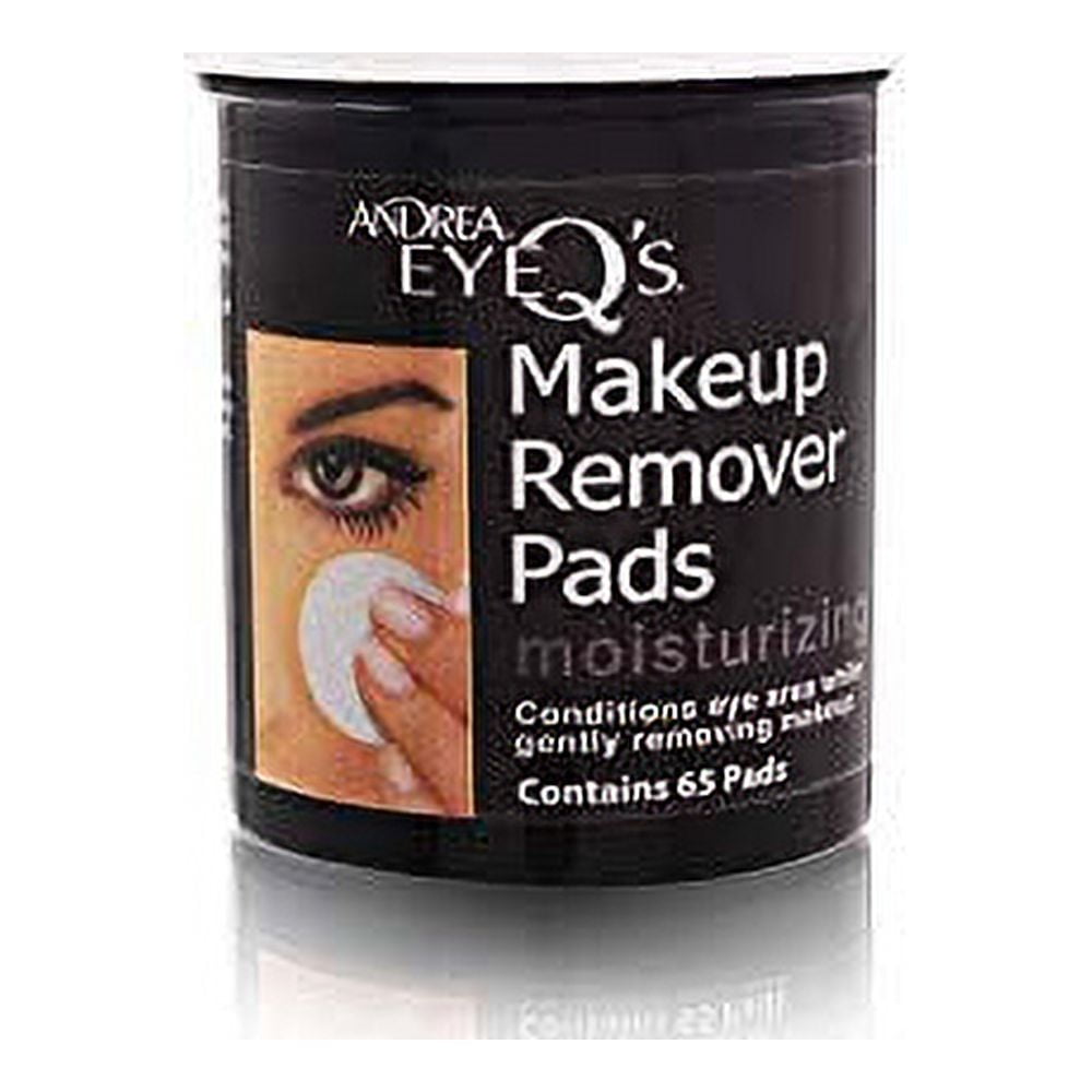 Andrea Eye Q Moisturizing Eye Makeup Remover Pads, 65Count (Pack of 3