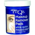 thumbnail image 1 of Andrea Eye Q's Eye Make-Up Remover Pads Ultra Quick 65 Each (Pack of 2), 1 of 3