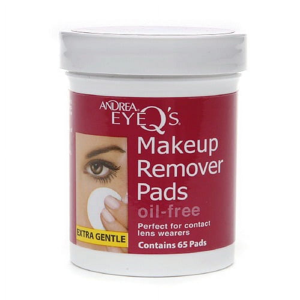Andrea Eyeqs Oil Free Makeup Remover Pads 65 Ea, 6 Pack