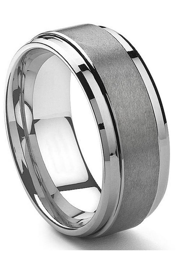 9MM Tungsten Carbide Men's Wedding Band Ring in Comfort Fit and Matte Finish Sz 12.5